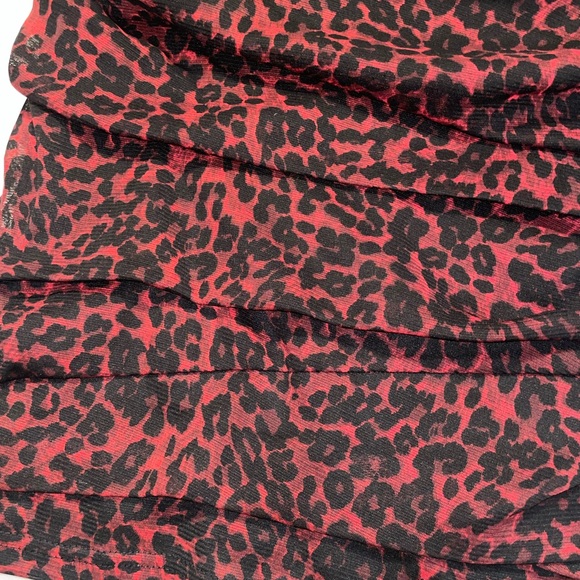 Sexy Y2k red leopard mini skirt - Picture 4 of 5